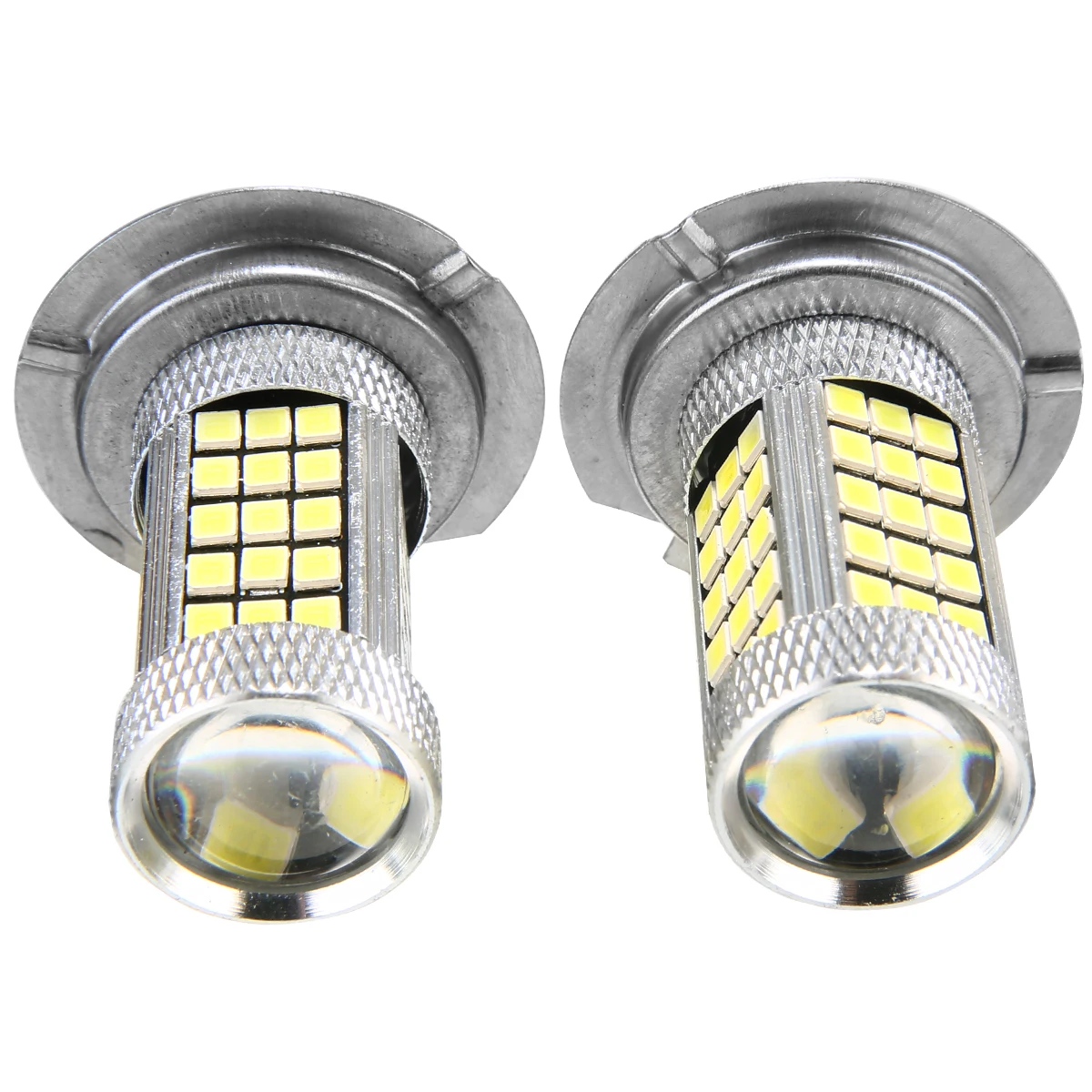 2 шт./компл. H7 светодиодный Автомобильный светодиодный лампы 2835 66SMD DC 12V Авто Противотуманные фары Дневные Фары Светильник тормозной фонарь белый 6000K светильник источник