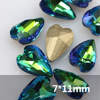 

Top Glass Crystal Heart rhinestone Sphinx nail crystals glitter pointback Fancy stones DIY Jewellery accessories Making supplies