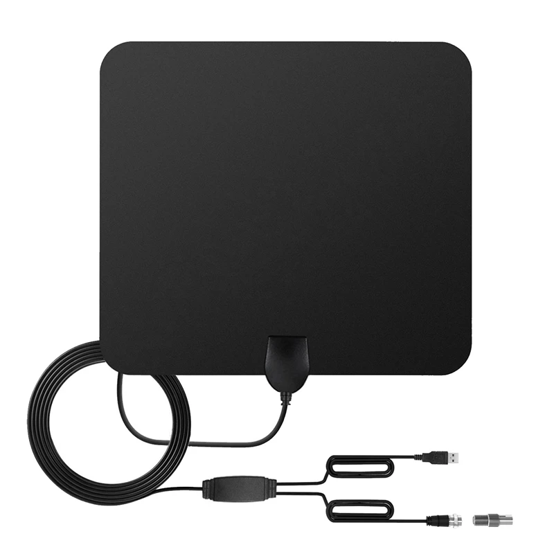 

ABKT-Tv Antenna Indoor Hd Digital Tv Antenna with 80 Miles Long Range Amplified Hdtv Signal Booster Coax Cable