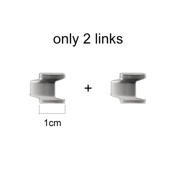 only 2 links Мужская Ручная цепочка золотого цвета браслет целебная энергия нержавеющая сталь германий магнитные браслеты браслет для мужчин ювелирные изделия - Окраска металла: only 2 links