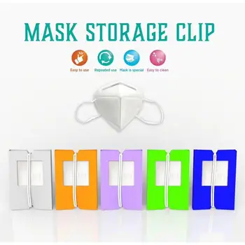 

Mask Storage-Clip Portable 5Pcs/Pack Mask Foldable Storage Bag Manager Mask Holder Folder organizer storage tools outdoor use
