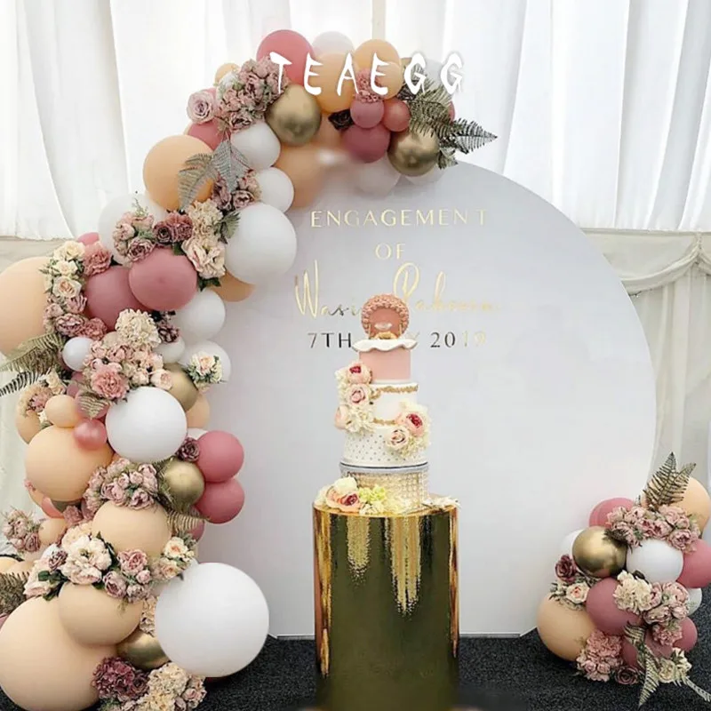 100 шт. Bean paste Macaron белые вечерние украшения Воздушные шары-гирлянды арочный комплект металлические золотые шары украшения фон для детского душа