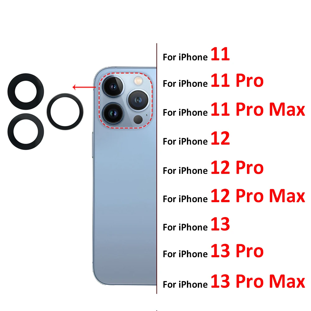 新規購入 Iphone 11 11pro Max 12mini 12 12pro 通用 バックカメラ 超広角 レンズ 枠無両面付 リアカメラ 部品 初期不良誤発注含む返品交換一切不可 鏡 11超