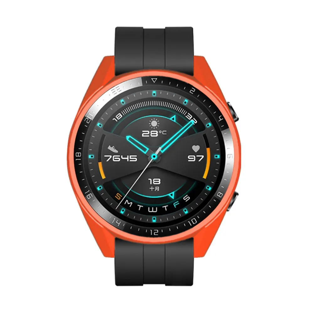 TPU Тонкий мягкий защитный бампер чехол для часов для huawei-Watch GT2 46 мм