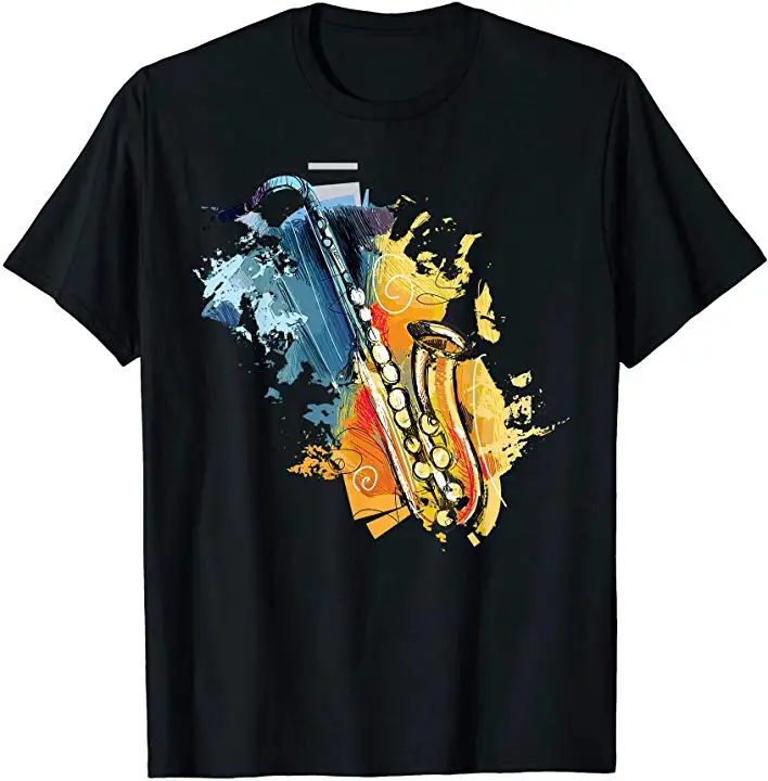

Vintage Retro Baritone Saxophone Music Men's T Shirt
