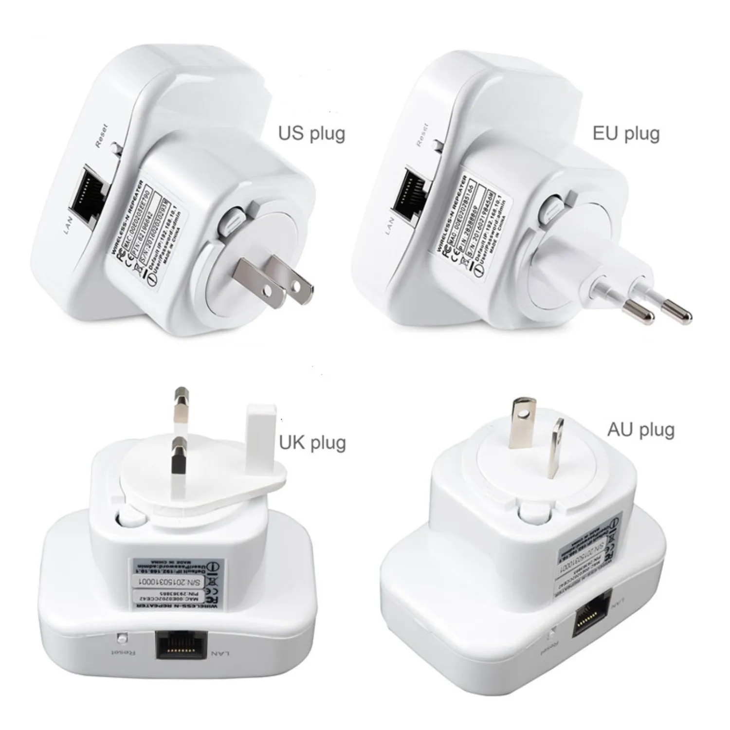 Wifi Repeater WIFI Router Signal Amplifier Long Range Extender Ultraboost Booster Easy install Wireless Network Enhancer Adapter