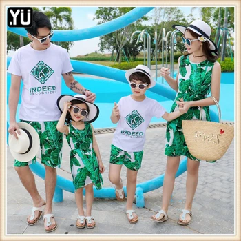 

Family Matching Outfits Mother Kids Dress Beach Party Bohemia Maxi Dress Sundress Outfits Beachwear Dresses For Parent-child Top