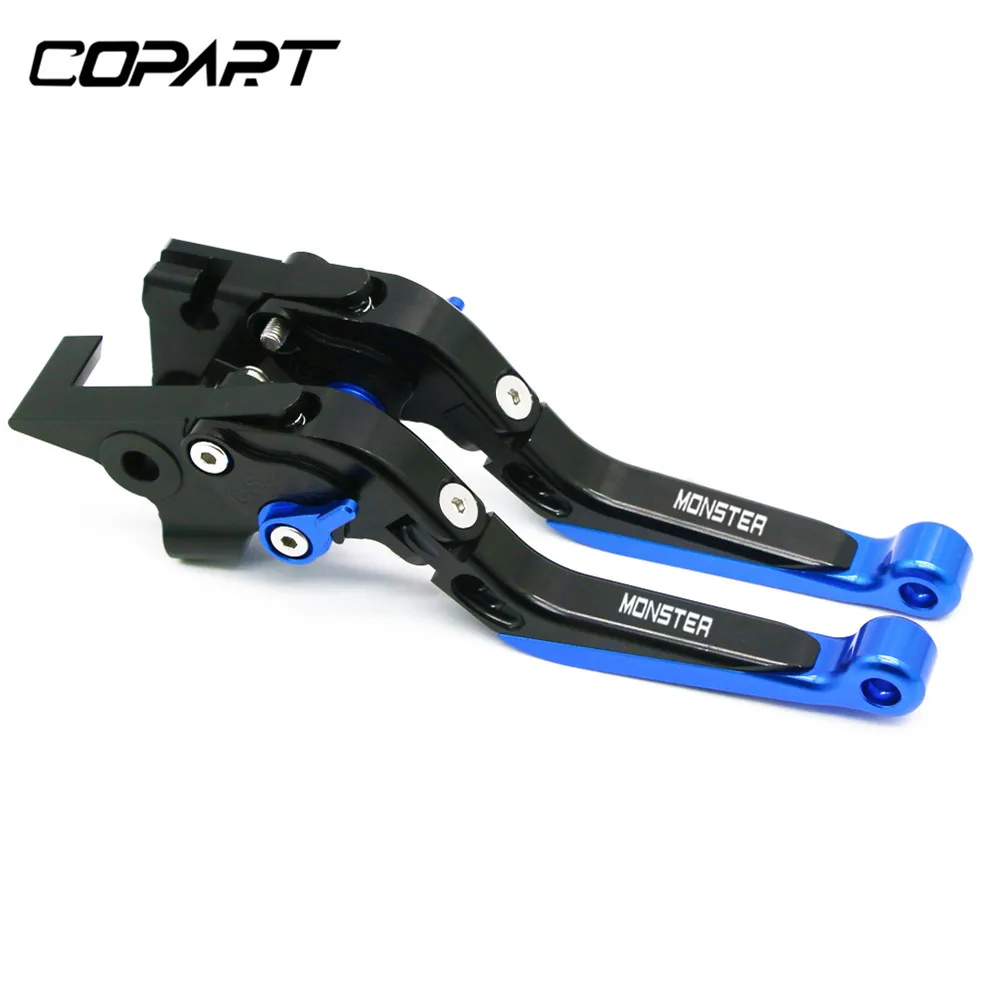 BKBUBKBU Для поездок на мотоцикле Ducati Монстр ST2 M 400 600 620 750 919 796 696 659 695 M600 ST2 Мотоцикл с ЧПУ Регулируемый Выдвижная сцепные рычаги - Цвет: BKBUBKBU