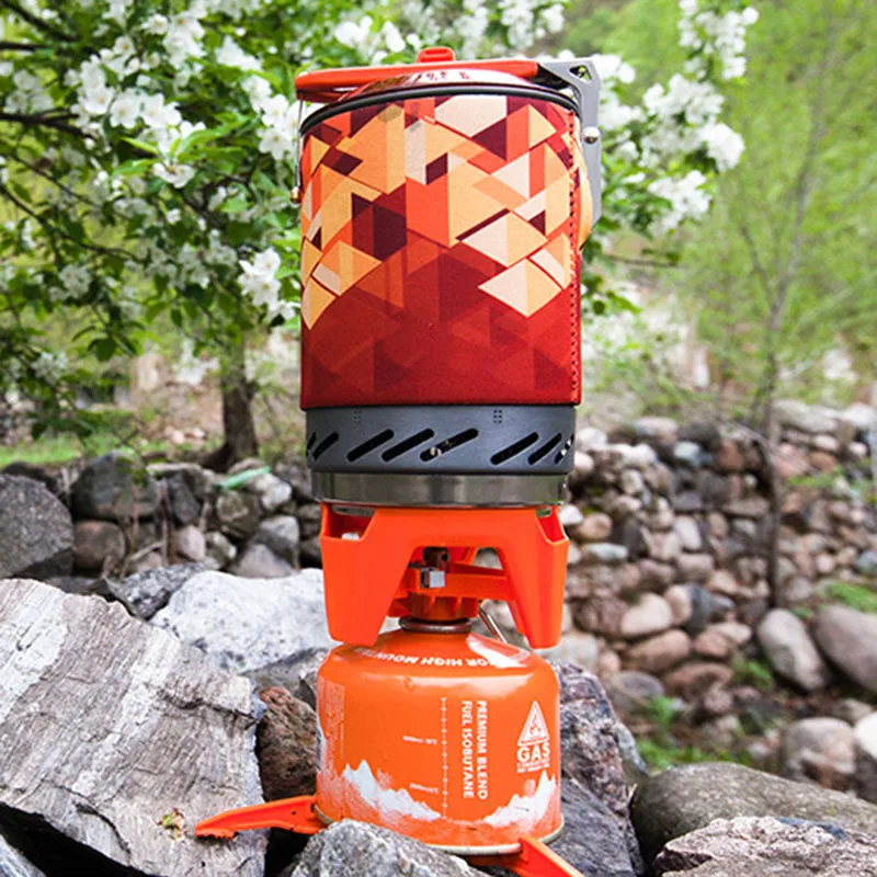 

Outdoor Portable Gas Stove Burners Cooking System Heat Exchanger Pot FMS-X2 Camping 1500W Efficient heat-proof