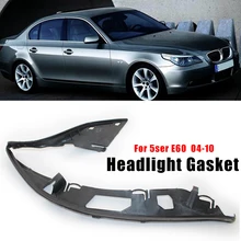 Car Headlight Lens Shell Covers Headlight Lens Gasket Seal Side for BMW E60 5 Series 63126934511 63126934512