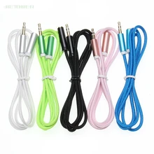 3 5mm Braid Frosted AUX Cables Headphone Extension Cable Jack Male to Female for Computer Extender Cord Audio Cables 100pcs lot