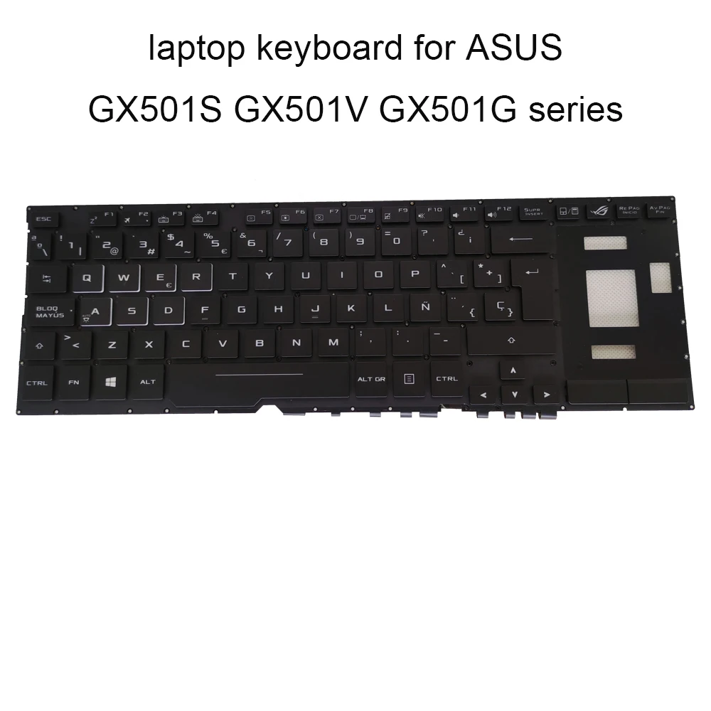 Teclado retroiluminado español para ASUS ROG GX501 GX501GI GX501VI GX501VS GX501VIK, teclado de repuesto V161162A3, venta