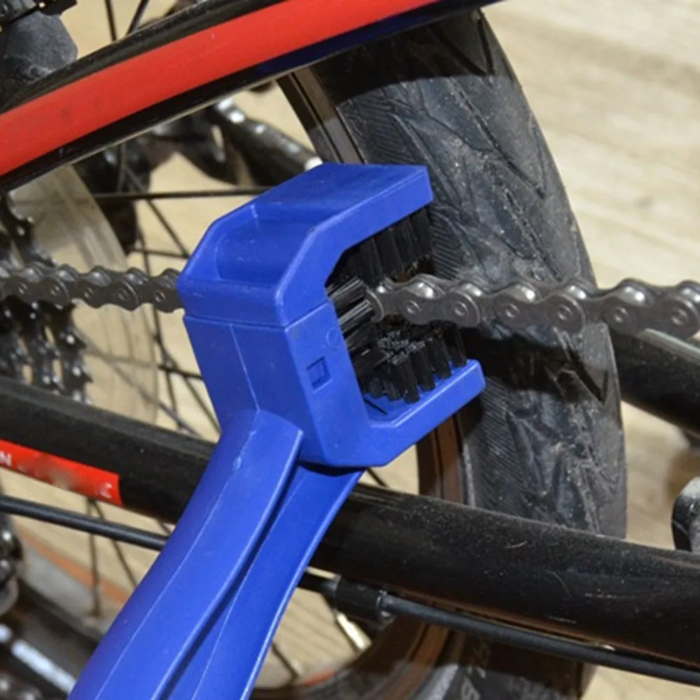 Портативная велосипедная щетка для чистки цепи Гранж щетка очиститель для улицы Очиститель скруббер инструмент для очистки цепи велосипедов мотоциклов