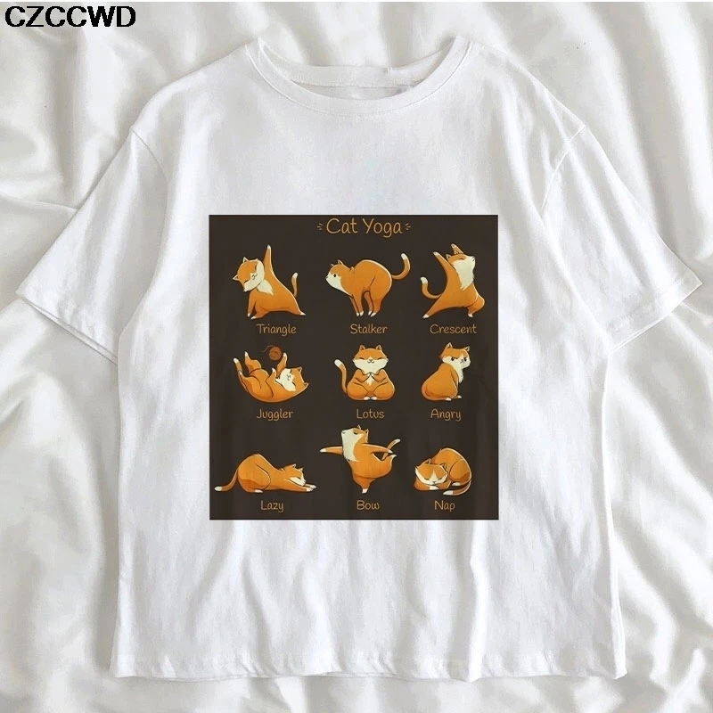 Funny Kawaii Cute Shiba Inu Dog T-shirt Women Gift Print Pink T-shirt Summer Loose Harajuku T Shirt Streetwear Clothes Tops Tees