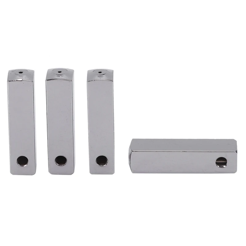 BEAU-4pcs Роскошный металлический шнурок для шнурков сменный цвет: серебристый