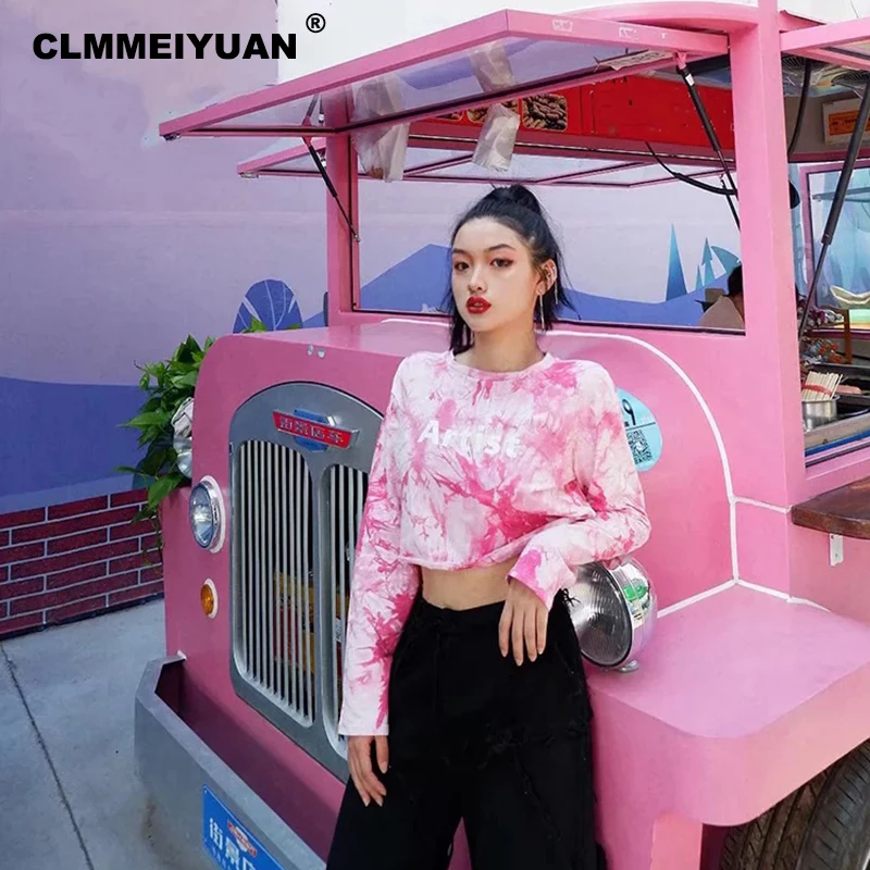 

Harajuku 2019 Fashion Autumn Letter Pullovers Women Ins Hot Long Sleeve Sweatshirt Sexy Girls Lumbar Belly Short Tops Femme