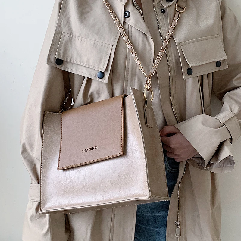

European style Fashion Female Large Tote bag 2019 New Quality PU Leather Women's Designer Handbag Chain Shoulder Messenger Bag