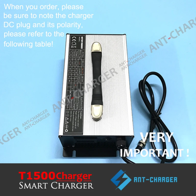 Customized 1500W EV Car Golf Cart Charger 12V 70A 24V 45A 36V 30A 48V 25A 60V 20A 72V 16A UPS GEL AGM Lead-acid Battery Charger-T1500AO (2)