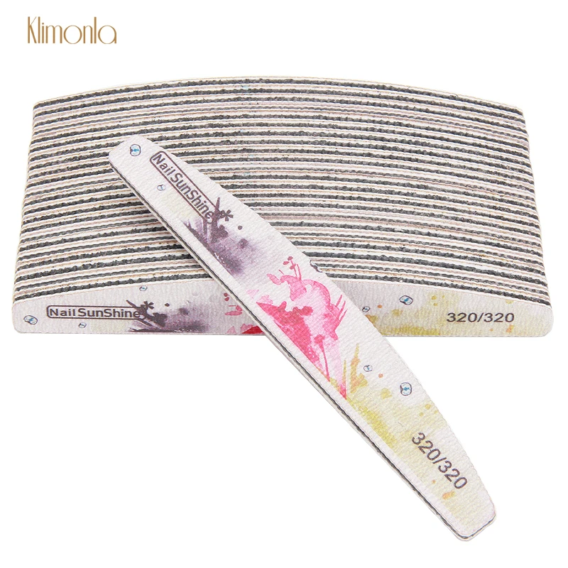 

25Pcs/Lot Professional Nail File 320/320 Grit Sanding Buffer Block Buffing Polish Beauty Nail Art Accessories Tip Ink Painting