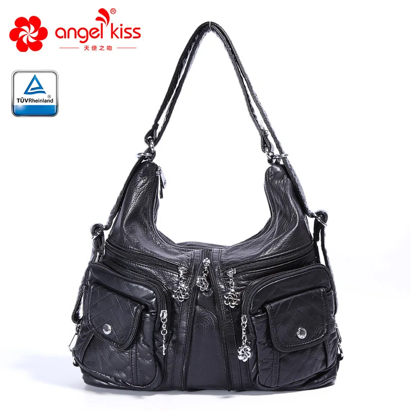 Женская сумка из искусственной кожи Angelkiss однотонная на одно плечо разные