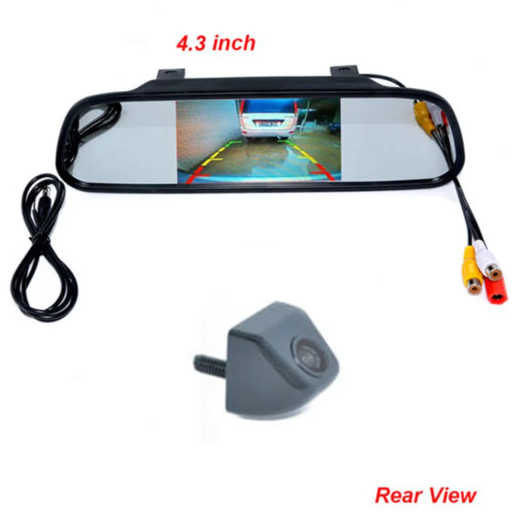4.3inch Car TFT LCD Monitor Mirror + HD CCD Reverse Rear View Backup Camera Kit Night Vision | Автомобили и мотоциклы