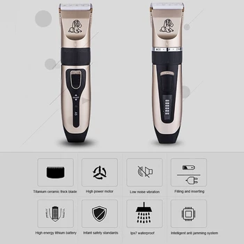 

Clippers For Dogs Haircut Machine Professional Pet Combing Haircut USB rechargeable electric shaver electric clipper artifact