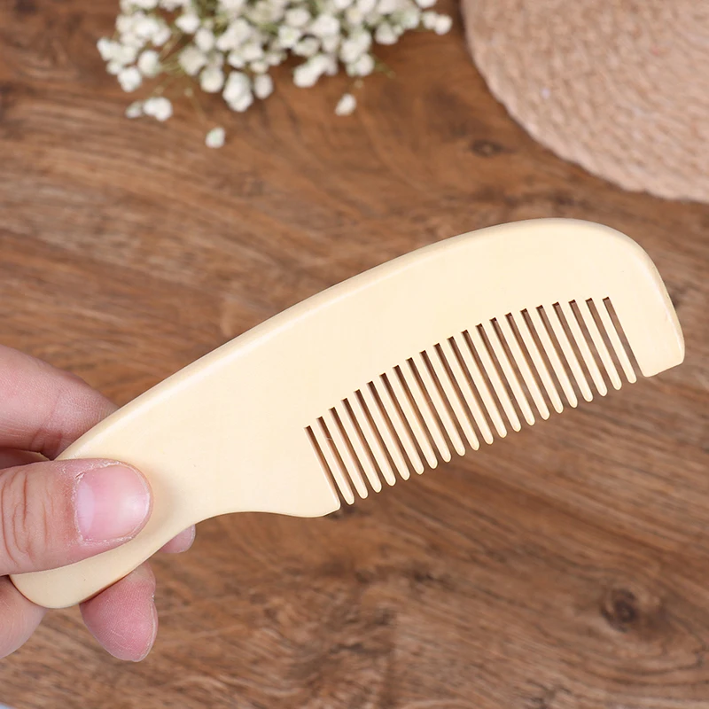 Natural Wood Hair Brush Massage Comb Close Teeth Anti-static Head Massage Hair Care Wooden Tools