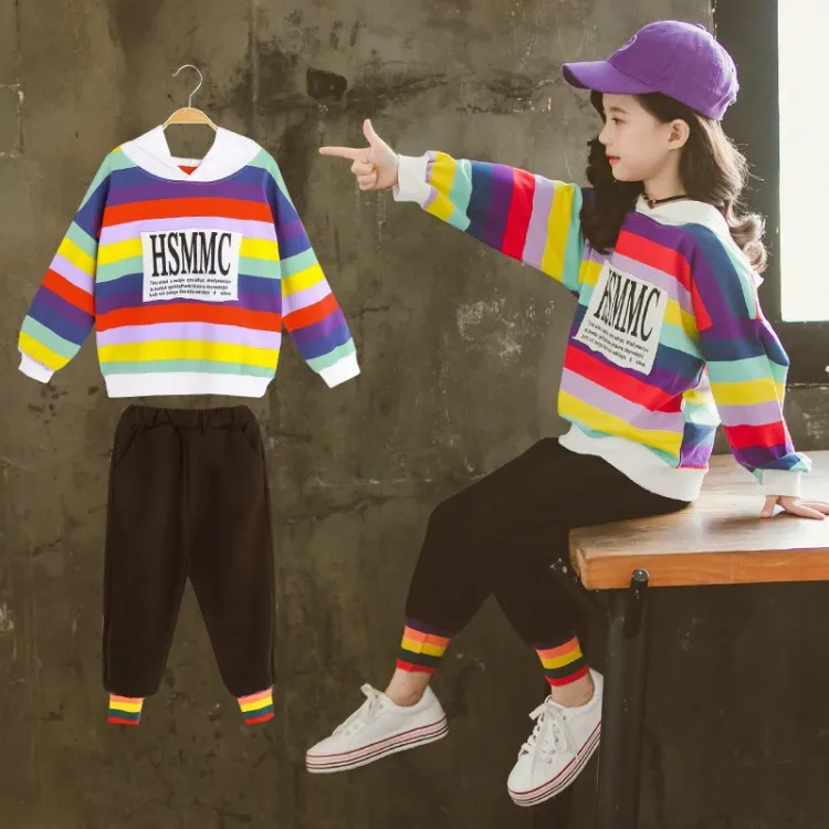 

Girls Autumn Clothing 2020 New Style Spring And Autumn Set Korean-style Children GIRL'S Online Celebrity Childrenswear Western S