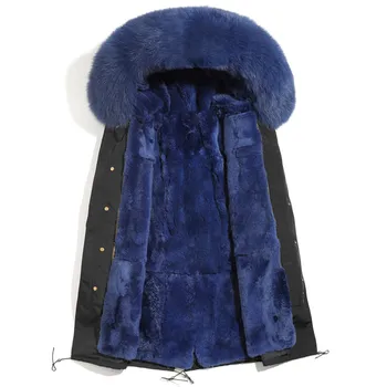 

Men's Winter Jacket Real Fur Coat Natural Rabbit Fur Parka Men Clothes 2020 Korean Slim Mens Luxury Fur Warm Jacktes 5801 YY856