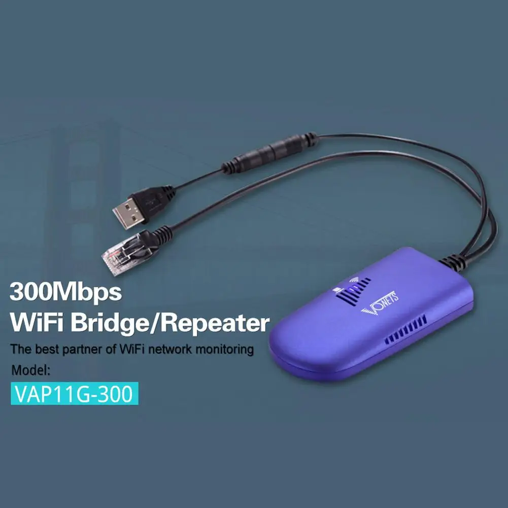 DC5V-15V 1 шт. 300 Мбит/с мостовой кабель конвертирует порт RJ45 в беспроводной/Wi-Fi AP Vonets
