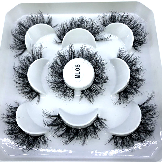 5 pairs natural false eyelashes fake lashes long makeup 3d mink eyelashes eyelash extension mink eyelashes for beauty