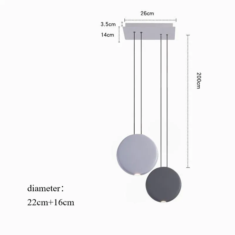 Скандинавский пост-Современный дизайнерский подвесной светильник s для гостиной, для дома, деко, простой подвесной светильник для столовой, ресторана, бара, подвесной светильник - Цвет корпуса: 2 heads S plus M