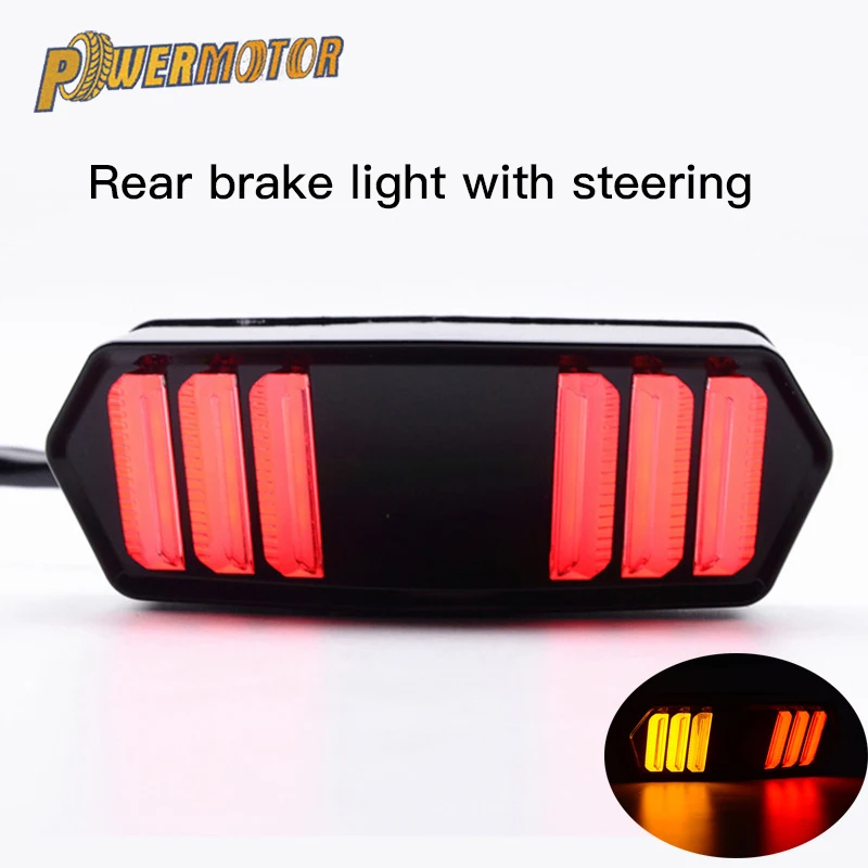 

Motorcycle Light LED Tail Light Stop Brake Rear Warning Turn Signal Indicator Lamp For Honda MSX125 CBR650F CTX700 CTX700N
