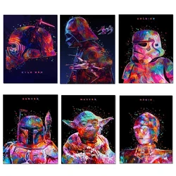 Pintura de diamantes de colores de personajes de Disney de Star Wars, arte 5D artesanal, Hobby bordado, taladro completo, regalo para niños, mosaico, decoración del hogar