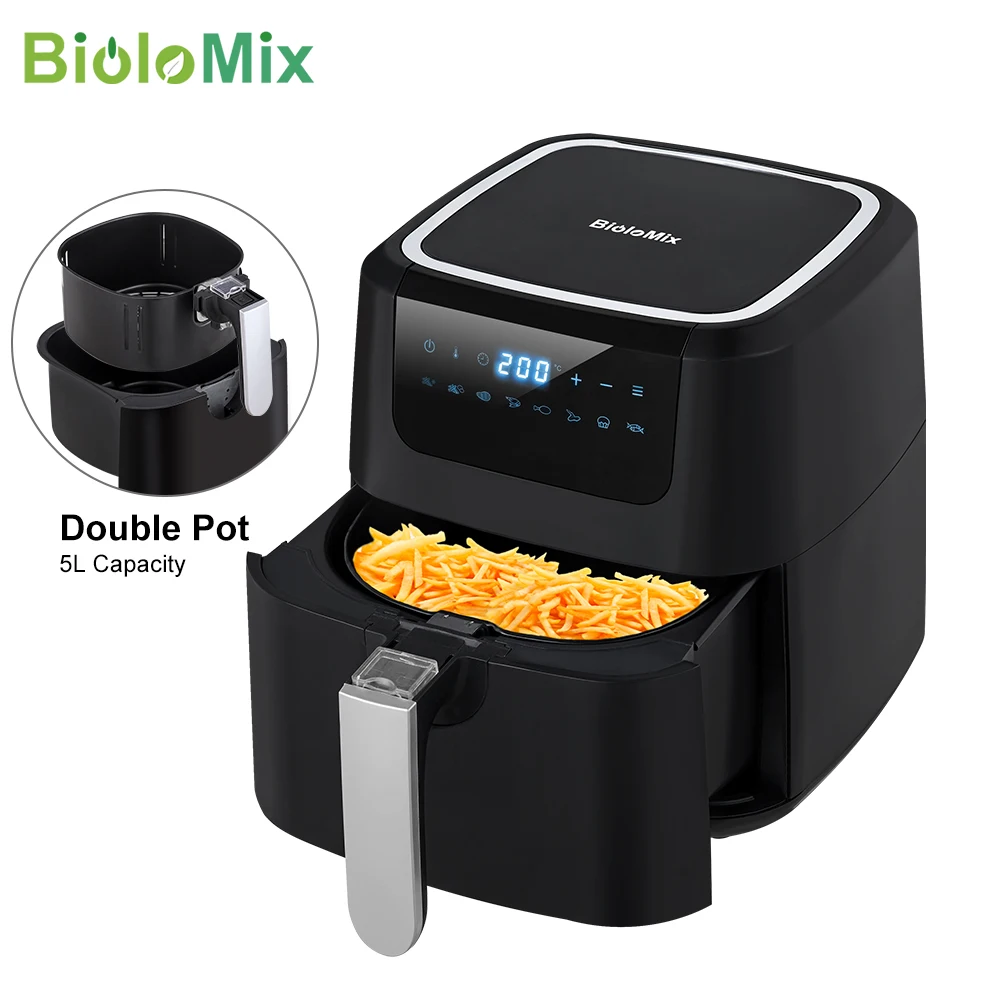 BioloMix 5L 1400 Вт цифровая фритюрница горячая печь плита антипригарная корзина 8