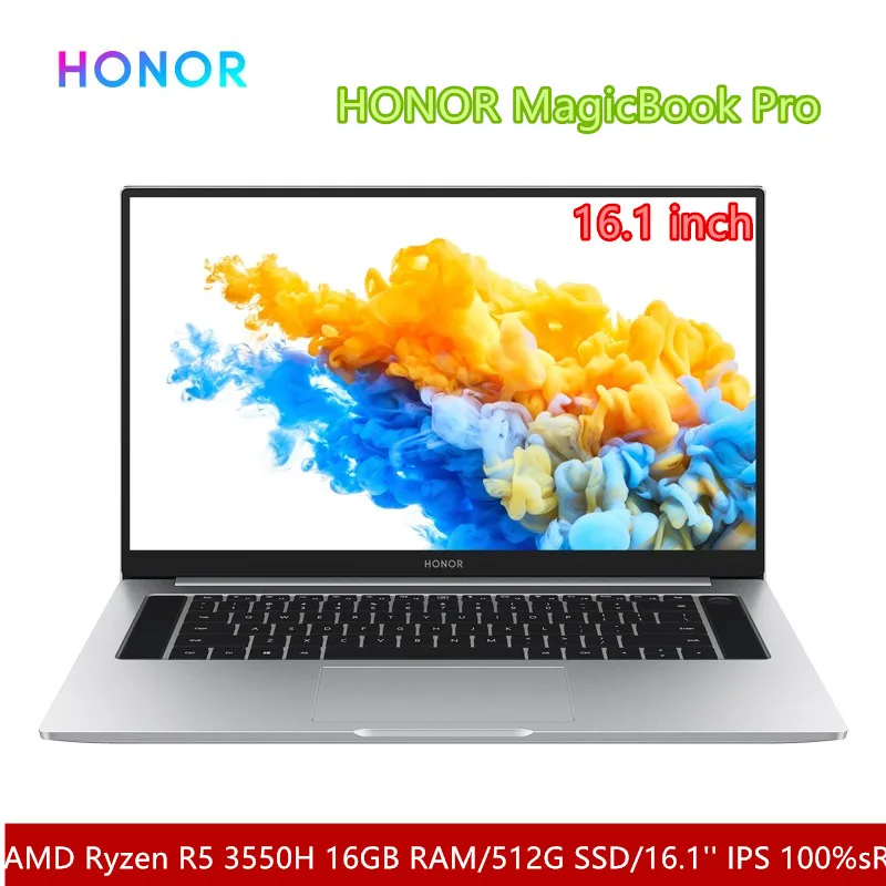 Ноутбук HONOR MagicBook Pro ноутбук компьютер (AMD Ryzen R5 3550H 16 Гб RAM/512G SSD/16 1 ''IPS 100% sRGB) |