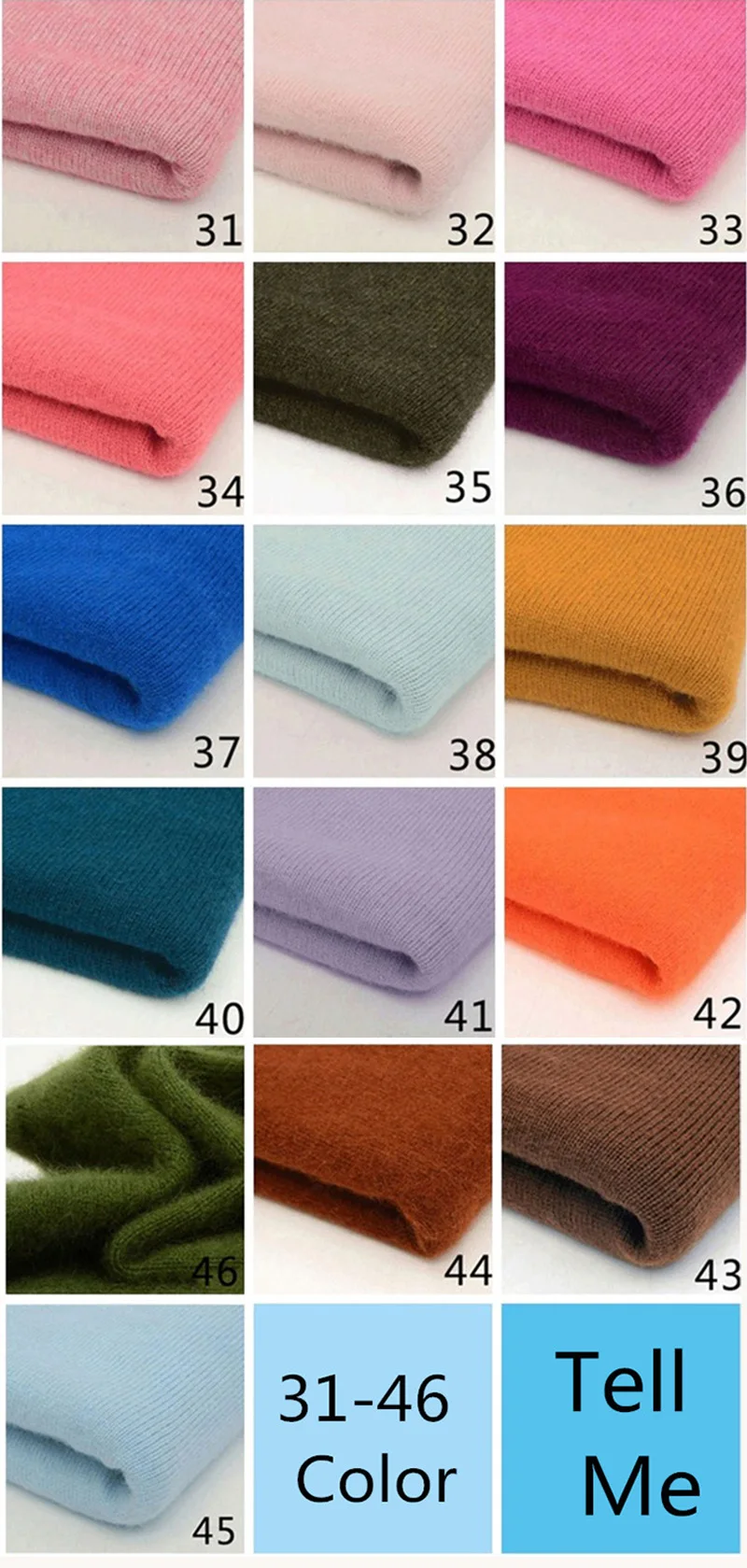 Meetee 500g(1roll=50g) Natural Cashmere Yarn Hand Knitting Line DIY Manual Hat Scarf Velvet Wool Thick Knit Yarn Craft Material - Цвет: 31-46ColorTellMe