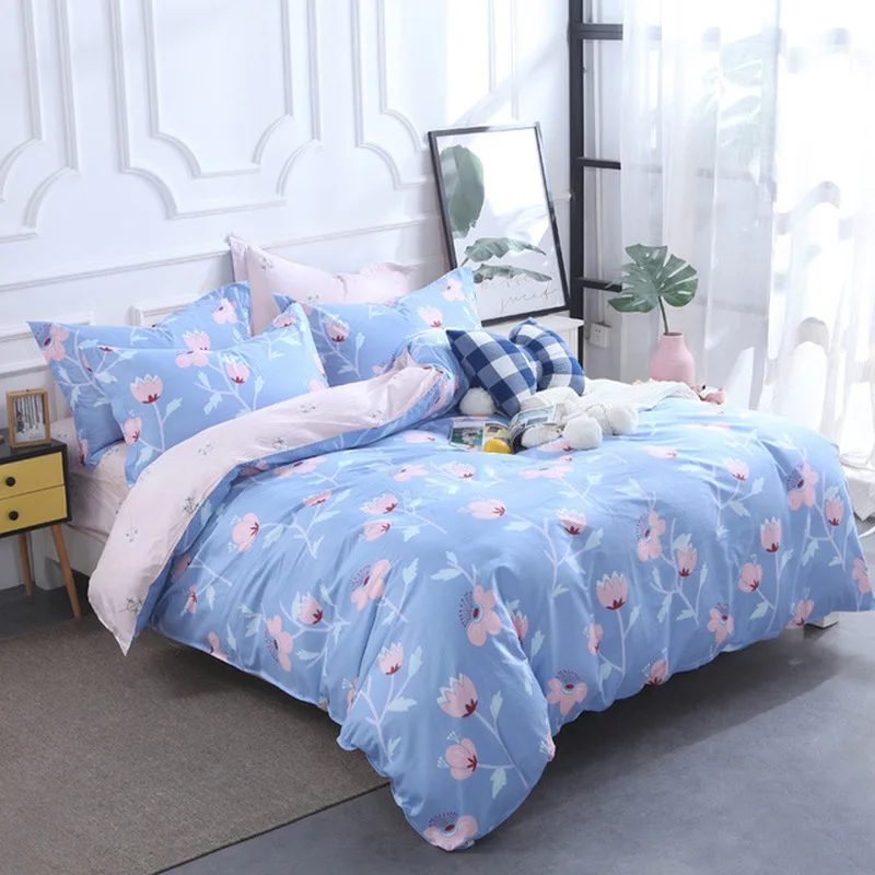 2019 New Ab Side Bedding Solid Simple Bedding Set Modern Duvet