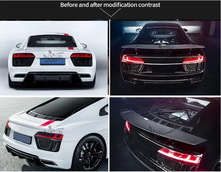 Задний спойлер из углеродного волокна для Audi R8 V8 V10 по EMS