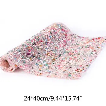 

Colorful Stone Beads Trims Hotfix Glitter Rhinestone Mesh Sticker DIY Crafts 23GE