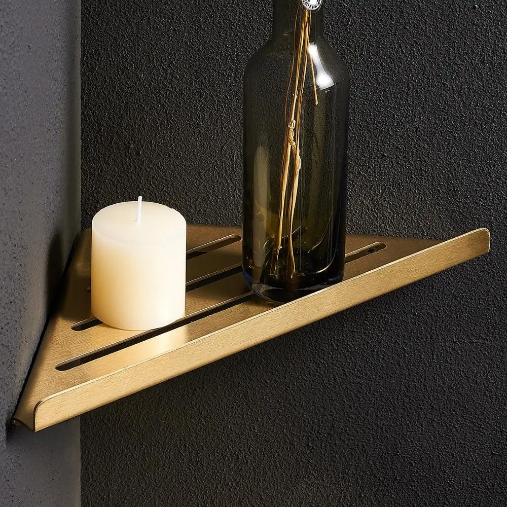 

Space Aluminum Bathroom Shelf Shower Shampoo Soap Cosmetic Shelves Bathroom Accessories Storage Organizer Rack Holder