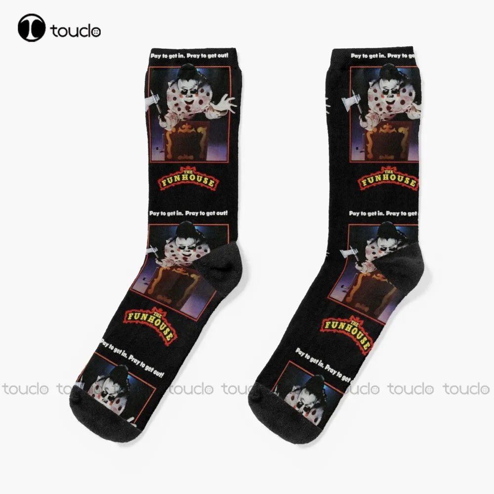 

The Funhouse Socks Women Halloween Socks Thanksgiving Christmas New Year Gift Unisex Adult Teen Youth Socks Custom Funny Sock