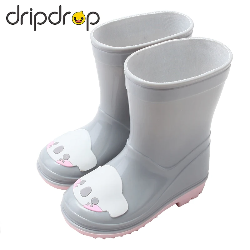 

DRIPDROP Koala Rain Boots for Girls Waterproof Mid-Calf Toddler Boys Rain Shoes Cartoon