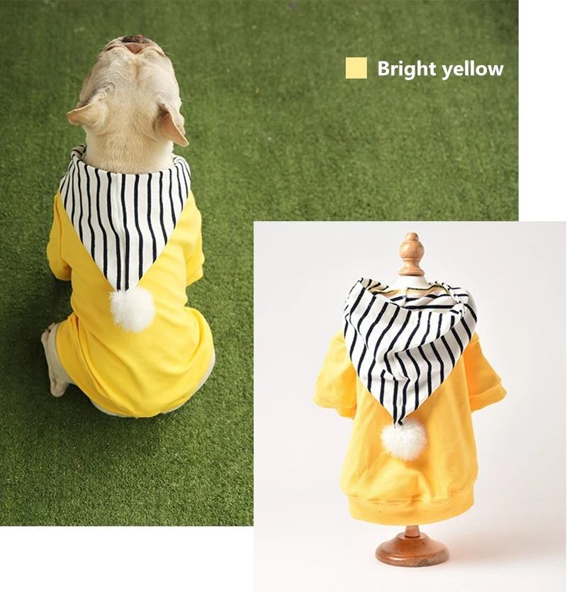 Otouno e invierno ropa con capucha para mascotas suéter de perro cólido y cómodo Teddy Bullfighting Schnauzer ropa