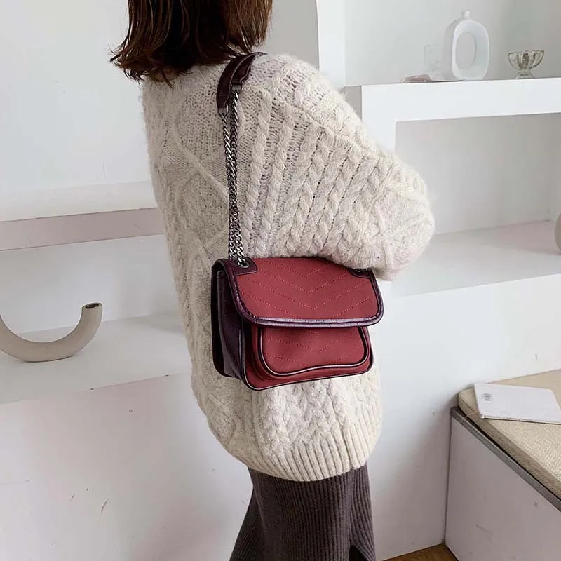 

New Arrival Large Capacity Bag Women's 2019 Autumn And Winter New Style Fashion Retro Textured Shoulder Bag Versatile Chain Shou