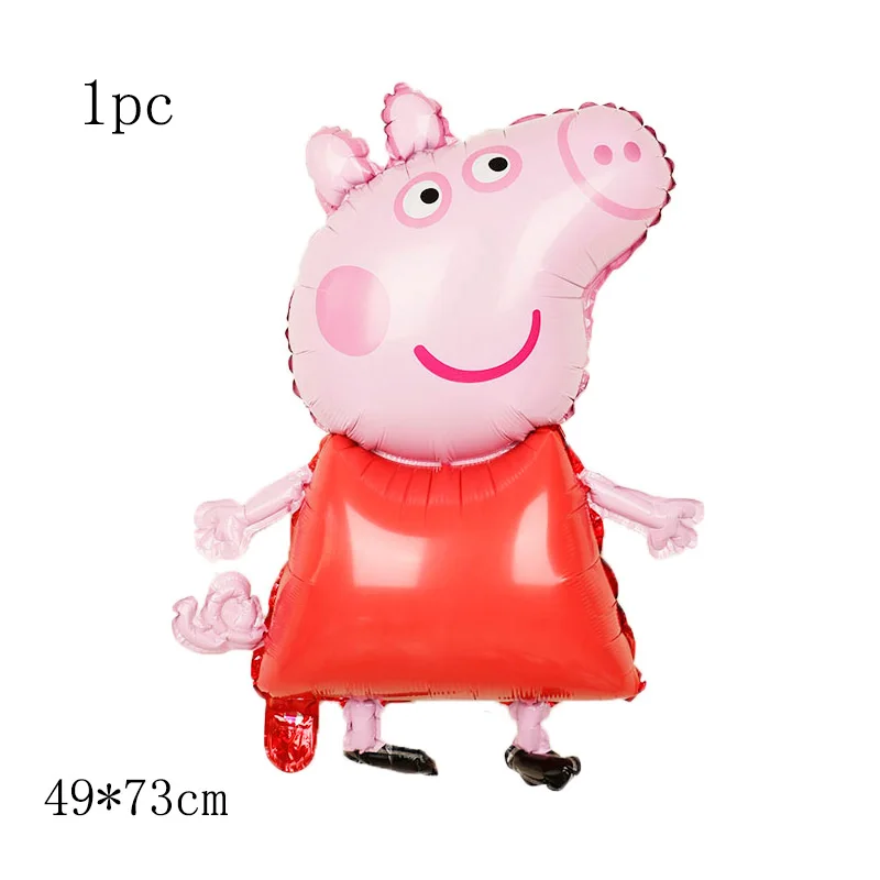 1 шт. 18 дюймов Peppa фигурка свиньи воздушный шар Peppa Джордж фольгированные шары детский душ С Днем Рождения Вечеринка комната Dcorations детские игрушки подарок - Цвет: SP054B01