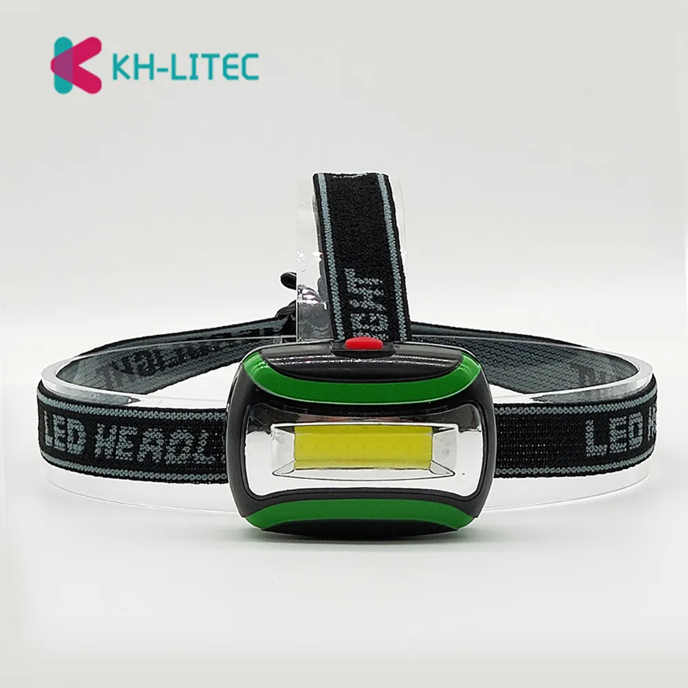 COB LED Portable Mini Headlight Night Fishing Headlamp Outdoor Camping Riding Pocket Light 3 Modes Using 3*AAA