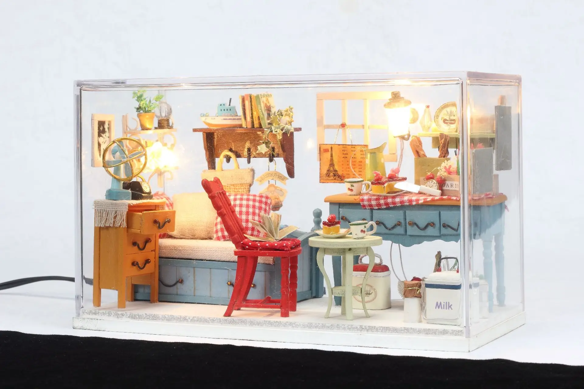 

Interest Yi Ya Handmade Creative DIY Cabin-Style Assembled Architecture Model Girl'S Diffuse Valentine's Day Birthday Gift