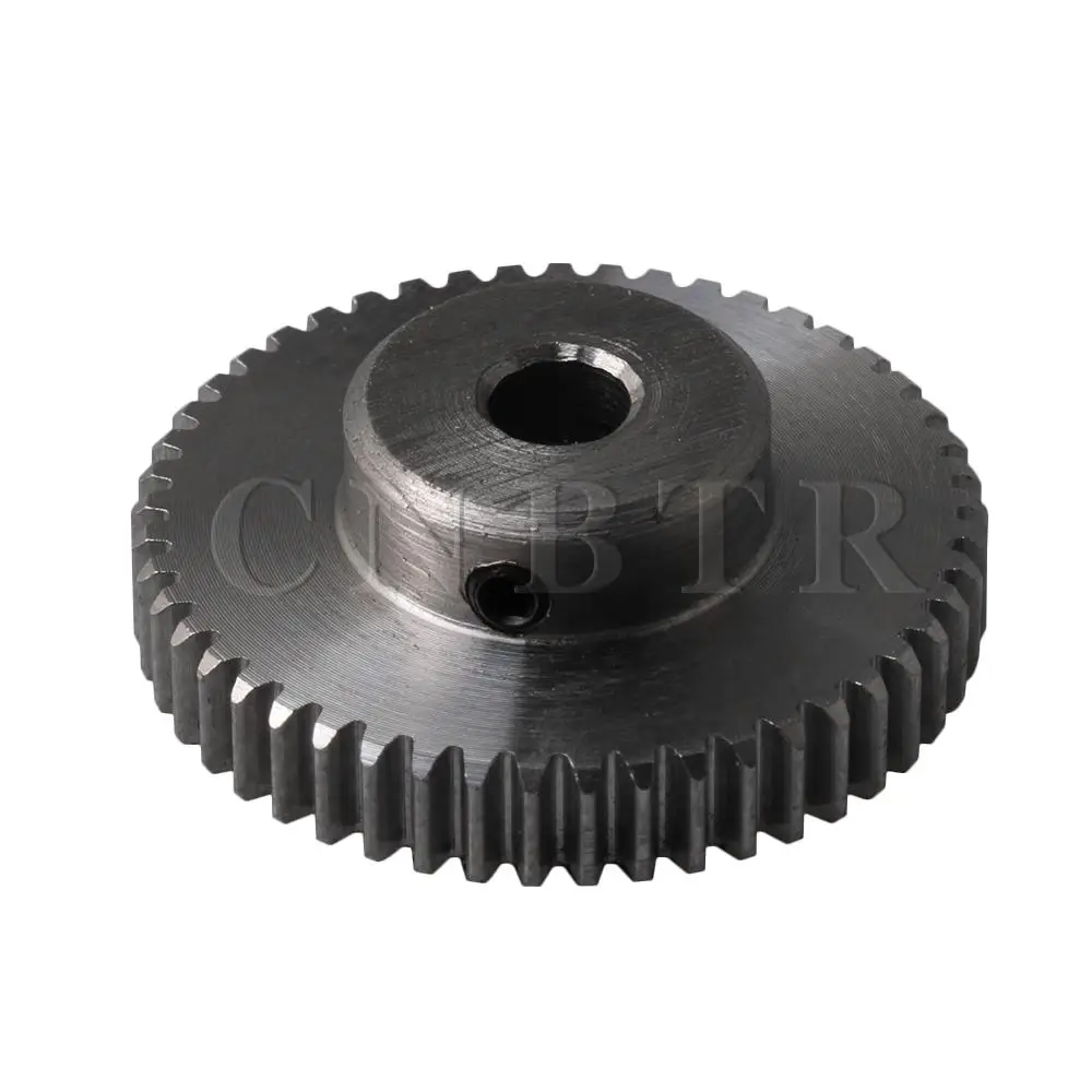 

CNBTR 0.6Module 49 Teeth Tooth Motor Pinion Gear 45# Steel Silver