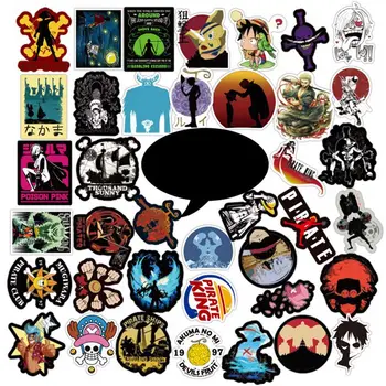 

100Pcs/Pack Cartoon Anime ONE PIECE Stickers Waterproof Skateboard Suitcase Motorcycle Guitar Children Graffiti Sticker Kid Toy